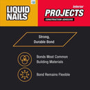 Liquid Nails Interior Projects Synthetic Rubber Construction Adhesive 10 oz