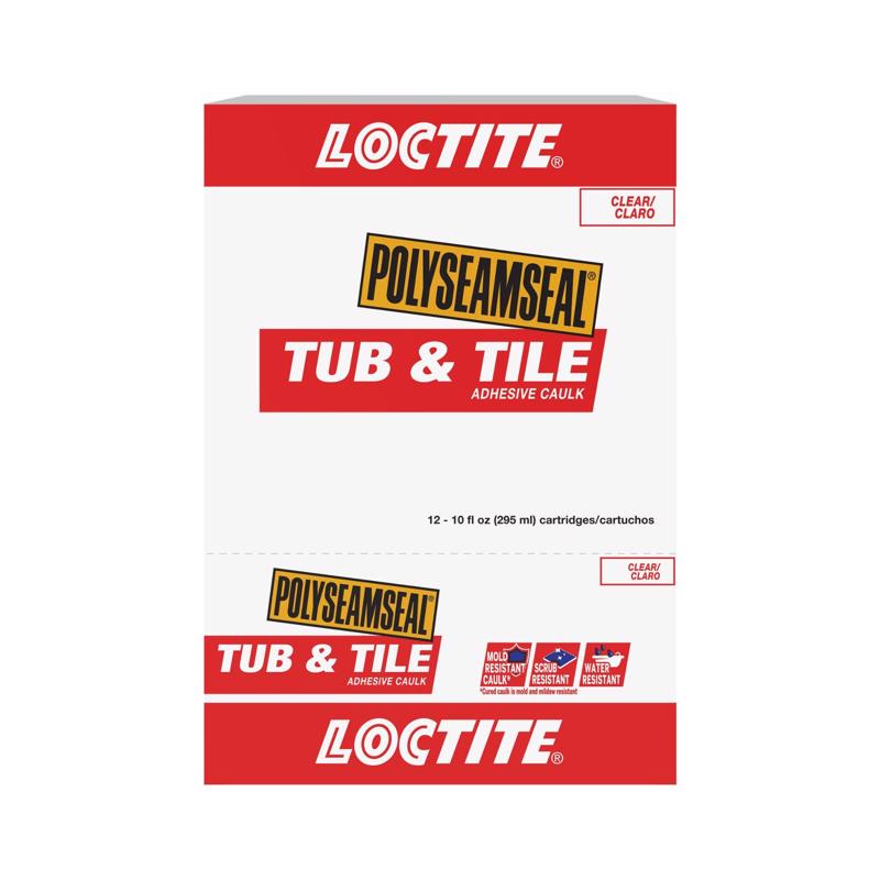 Loctite Polyseamseal Clear Acrylic Latex Tub and Tile Adhesive Caulk 10 oz
