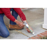 GE Advanced Light Gray Silicone 2 Concrete and Masonry Caulk Sealant 10.1 oz