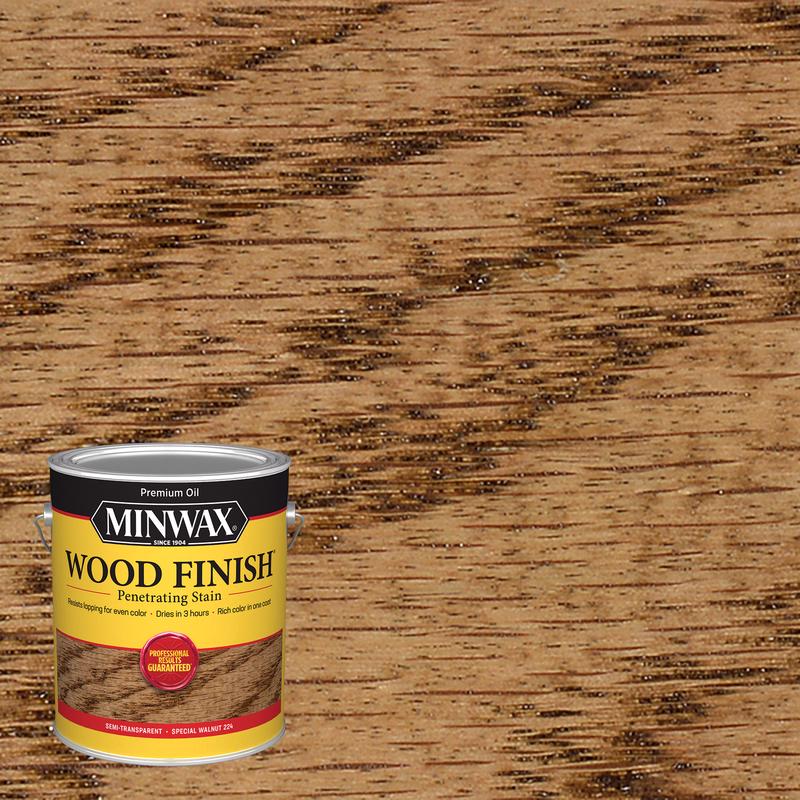 Minwax Wood Finish Semi-Transparent Special Walnut Oil-Based Penetrating Stain 1 gal
