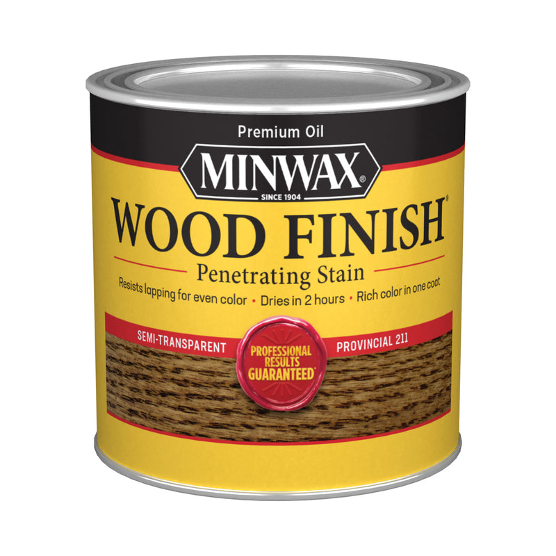 Minwax Wood Finish Semi-Transparent Provincial Oil-Based Penetrating Wood Stain 0.5 pt