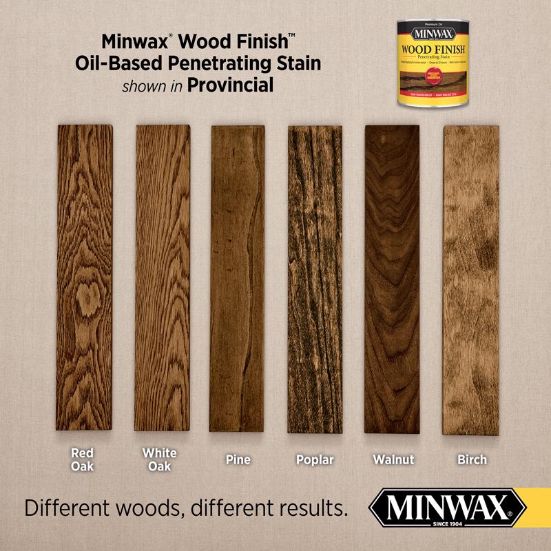 Minwax Wood Finish Semi-Transparent Provincial Oil-Based Penetrating Wood Stain 0.5 pt