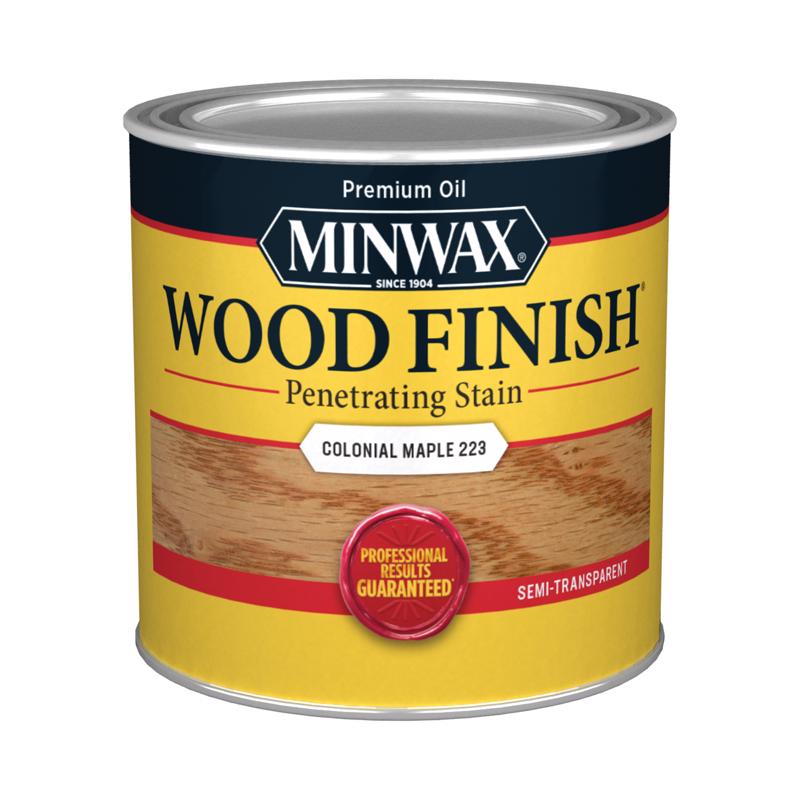 Minwax Wood Finish Semi-Transparent Colonial Maple Oil-Based Penetrating Wood Stain 0.5 pt