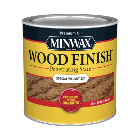 Minwax Wood Finish Semi-Transparent Special Walnut Oil-Based Penetrating Wood Stain 0.5 pt