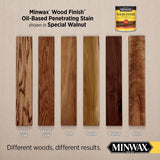 Minwax Wood Finish Semi-Transparent Special Walnut Oil-Based Penetrating Wood Stain 0.5 pt