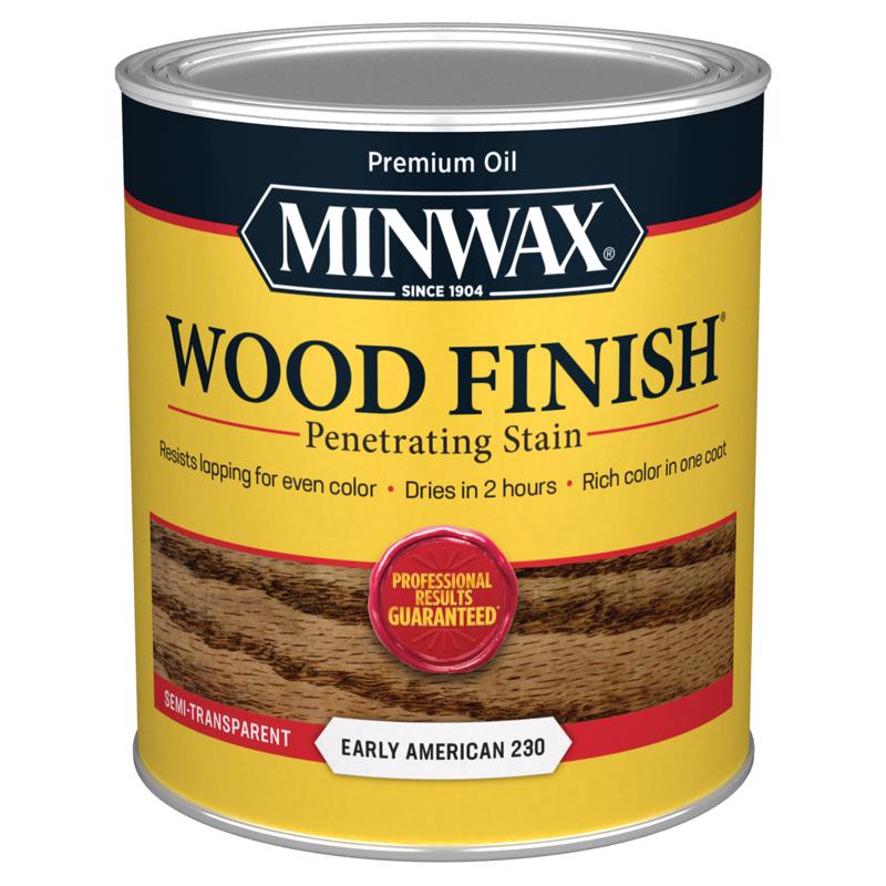 Minwax Wood Finish Semi-Transparent Early American Oil-Based Penetrating Wood Stain 1 qt