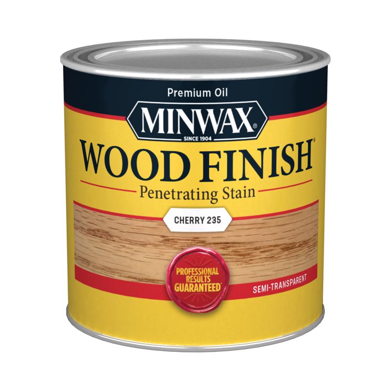 Minwax Wood Finish Semi-Transparent Cherry Oil-Based Penetrating Wood Stain 0.5 pt