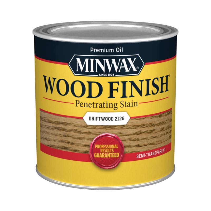 Minwax Wood Finish Semi-Transparent Driftwood Oil-Based Penetrating Wood Stain 0.5 pt