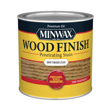 Minwax Wood Finish Semi-Transparent Driftwood Oil-Based Penetrating Wood Stain 0.5 pt