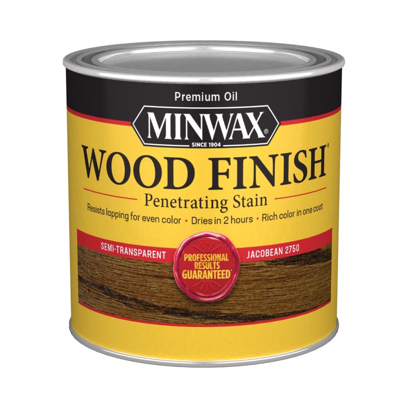 Minwax Wood Finish Semi-Transparent Jacobean Oil-Based Penetrating Wood Stain 0.5 pt