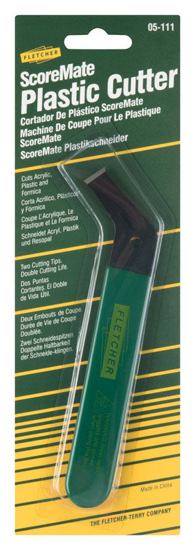 Fletcher-Terry ScoreMate Plastic 4 in. Fixed Blade Cutter Green 1 pk