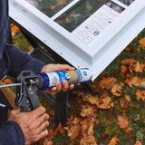 GE Advanced Brown Silicone 2 Window and Door Caulk Sealant 10.1 oz