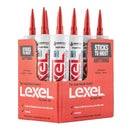 Sashco Lexel White Low VOC Synthetic Rubber All Purpose Caulk 10.5 oz