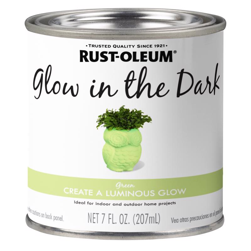 Rust-Oleum Specialty Glow in the Dark Flat Luminous Water-Based Glow-in-Dark Paint Interior 8 oz