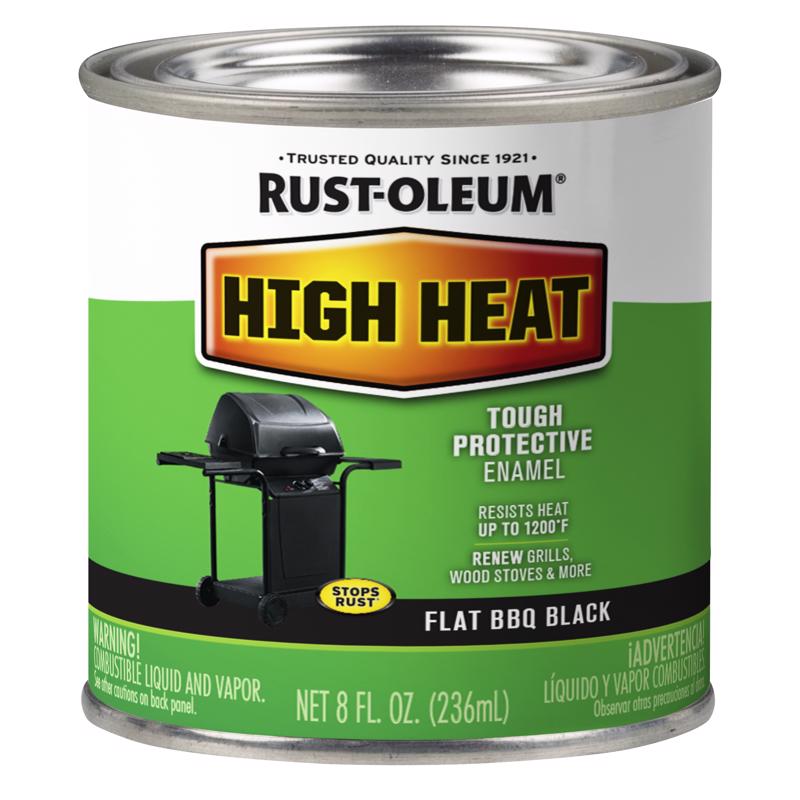 Rust-Oleum Specialty Satin BBQ Black Oil-Based High Heat Enamel 0.5 pt