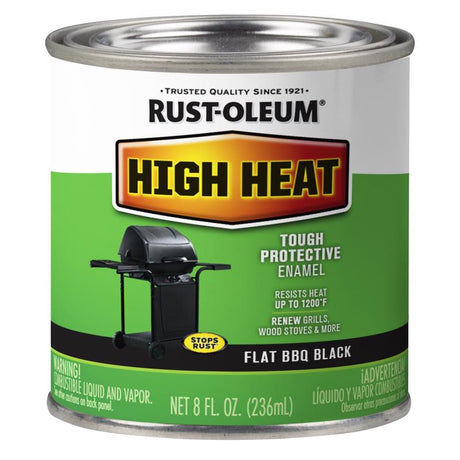Rust-Oleum Specialty Satin BBQ Black Oil-Based High Heat Enamel 0.5 pt