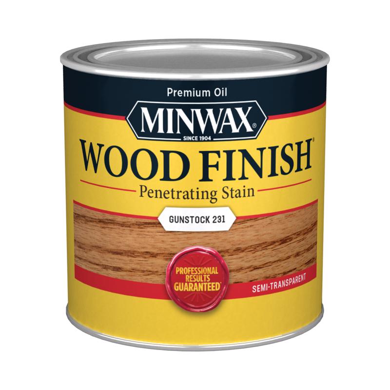 Minwax Wood Finish Semi-Transparent Gunstock Oil-Based Penetrating Wood Stain 0.5 pt