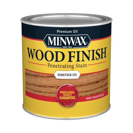 Minwax Wood Finish Semi-Transparent Gunstock Oil-Based Penetrating Wood Stain 0.5 pt