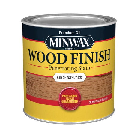 Minwax Wood Finish Semi-Transparent Red Chestnut Oil-Based Penetrating Wood Stain 0.5 pt