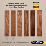 Minwax Wood Finish Semi-Transparent Red Chestnut Oil-Based Penetrating Wood Stain 0.5 pt