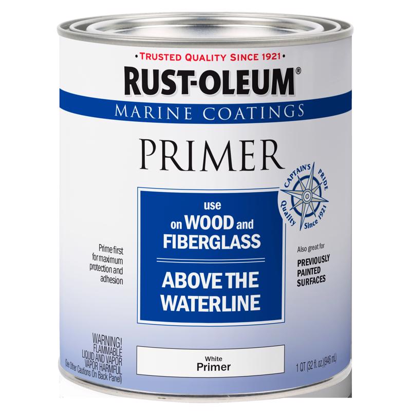 Rust-Oleum Marine Coatings  Wood & Fiberglass White Primer 1 qt