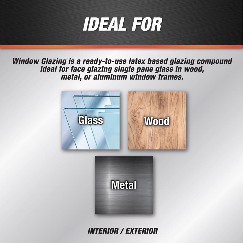 DAP White Latex Window Glazing Sealant 10.1 oz