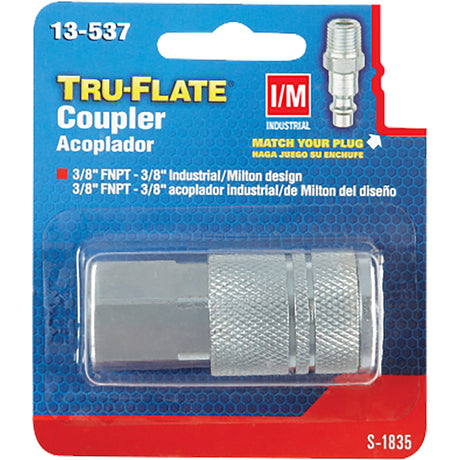 Tru-Flate Steel Quick Change Coupler 3/8 in. Female 1 pc