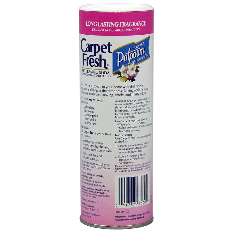 Carpet Fresh Country Potpourri Scent Carpet Odor Eliminator 14 oz Powder