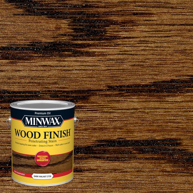 Minwax Wood Finish Semi-Transparent Dark Walnut Oil-Based Wood Stain 1 gal., 2 Pack