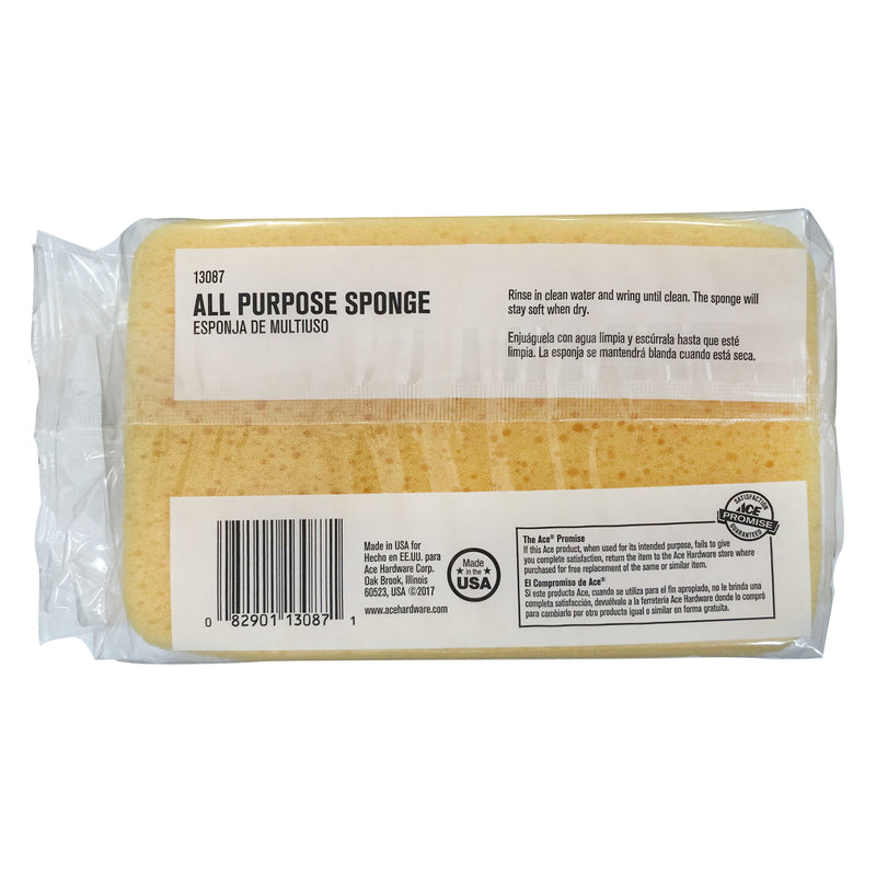 Ace Medium Duty Sponge For All Purpose 7 in. L 1 pc