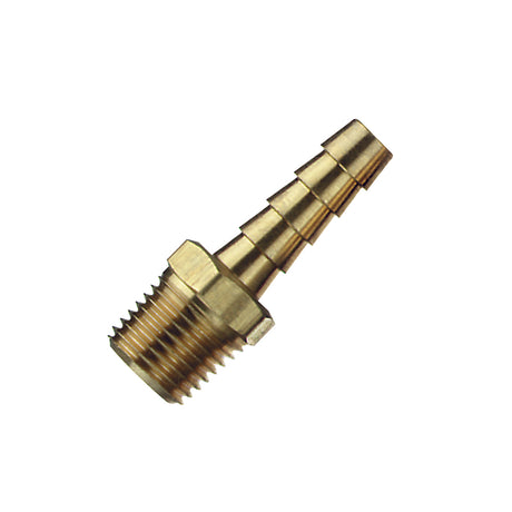Tru-Flate Brass Barb Hose Fitting 3/8 in. Male 1 pc