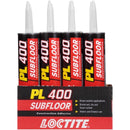 Loctite PL 400 Subfloor Adhesive Synthetic Latex Subfloor Construction Adhesive 10 oz