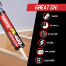 Loctite PL 400 Subfloor Adhesive Synthetic Latex Subfloor Construction Adhesive 10 oz