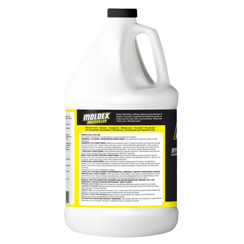 Moldex Mold Killer No Scent Disinfectant Deodorizer and Cleaner 1 gal