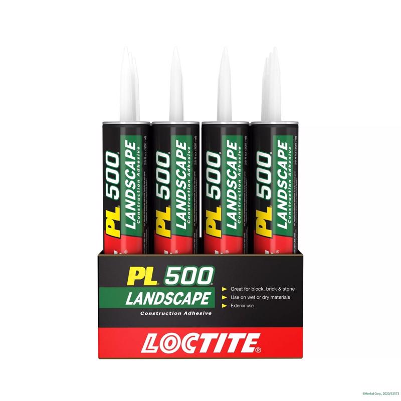 Loctite PL 500 Landscape Block Synthetic Rubber Construction Adhesive 28 oz
