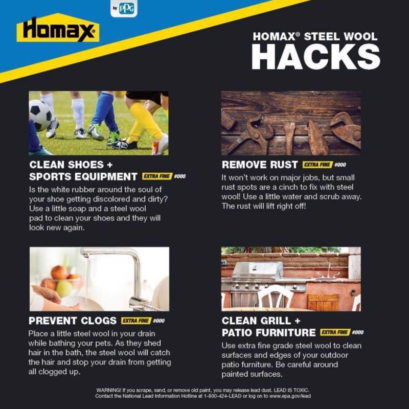 Rhodes American 000 Grade Extra Fine Steel Wool Pad 12 pk