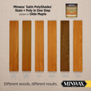 Minwax PolyShades Semi-Transparent Satin Olde Maple Oil-Based Stain/Polyurethane Finish 0.5 pt