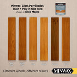 Minwax PolyShades Semi-Transparent Gloss Olde Maple Oil-Based Stain/Polyurethane Finish 1 qt
