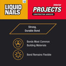 Liquid Nails Interior Projects Acrylic Latex Construction Adhesive 10 oz