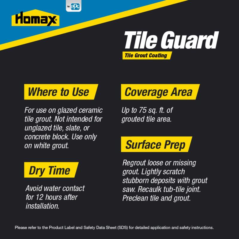 Homax Tile Guard Residential Penetrating Grout Sealer 16 oz