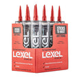 Sashco Lexel Flexible Caulk - Clear (10.5-Ounce Cartridge, Pack of 12)