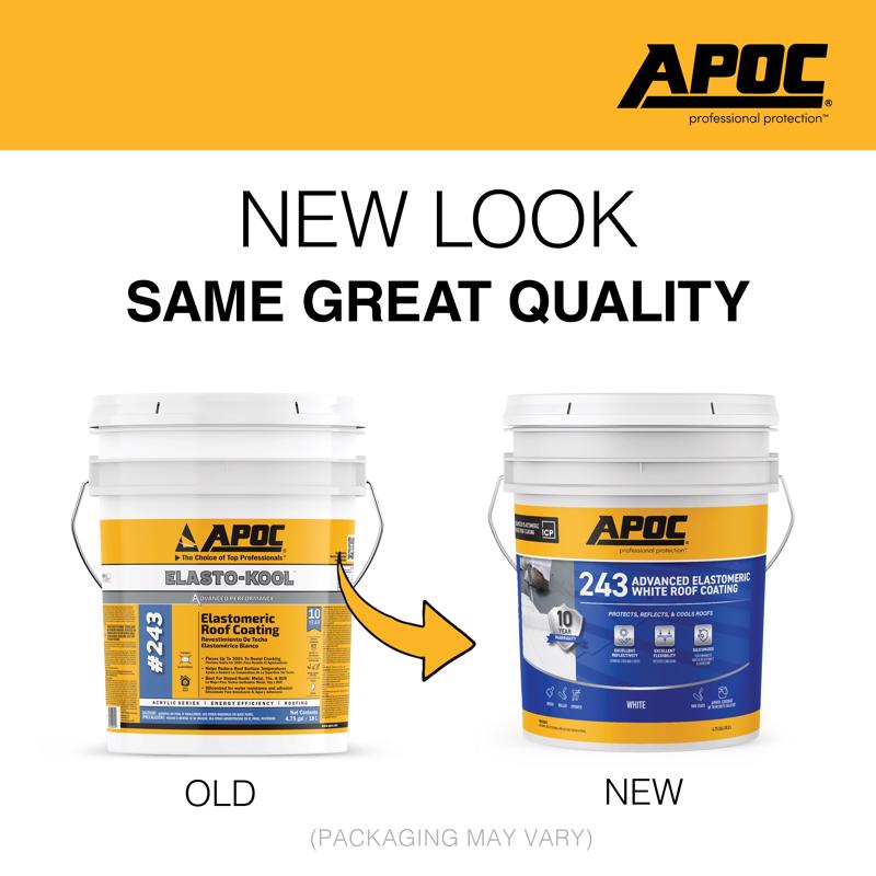 APOC Gloss White Acrylic Roof Coating 4.75 gal