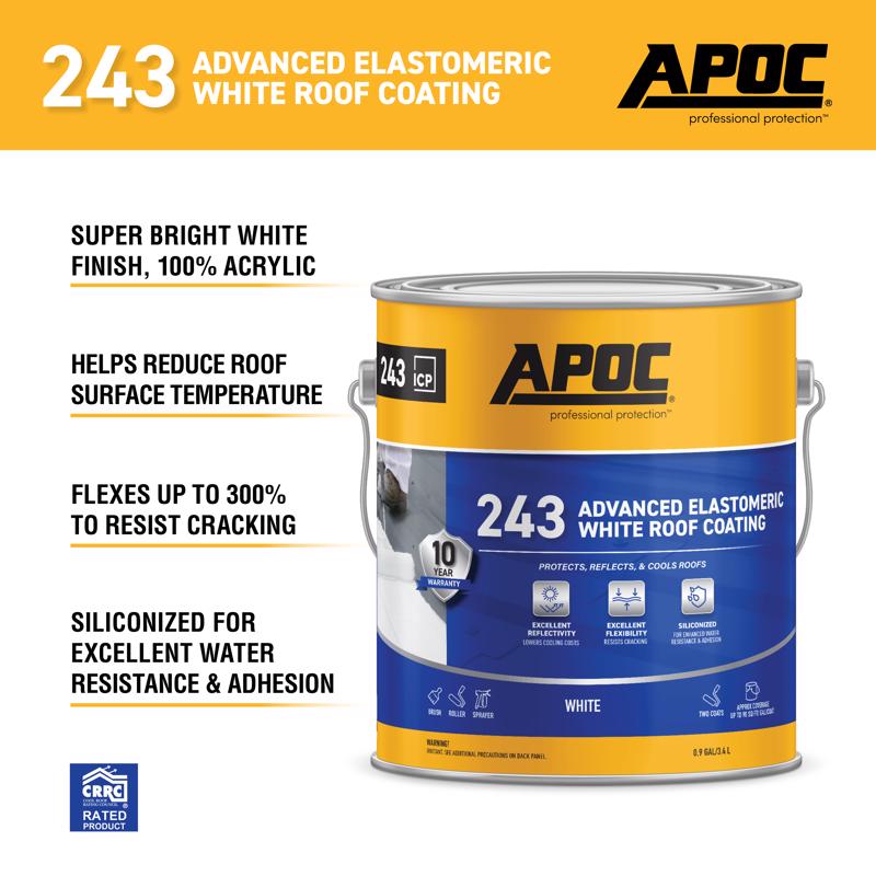 APOC Gloss White Acrylic Roof Coating 1 gal