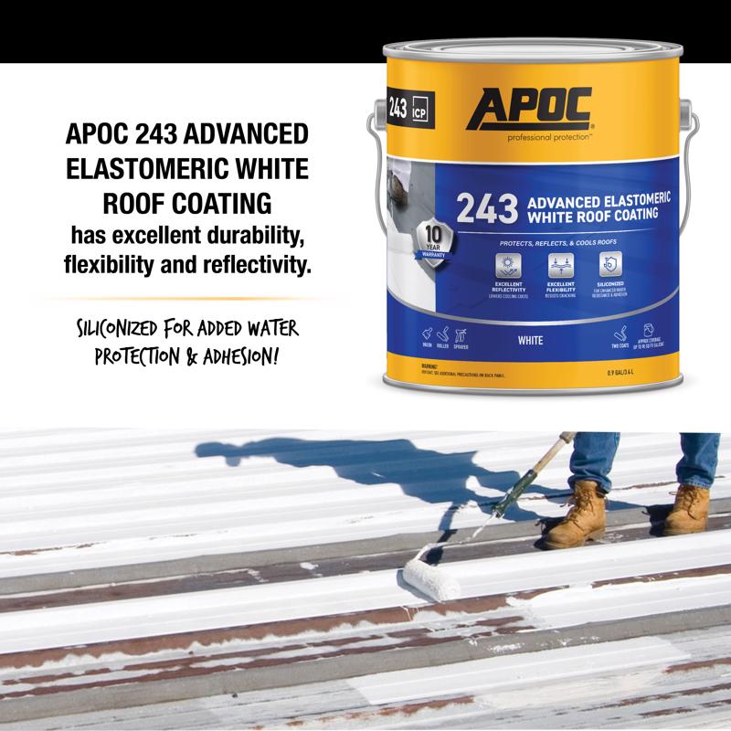 APOC Gloss White Acrylic Roof Coating 1 gal