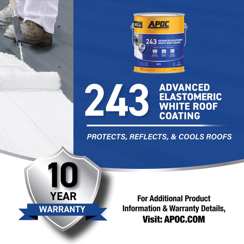 APOC Gloss White Acrylic Roof Coating 1 gal