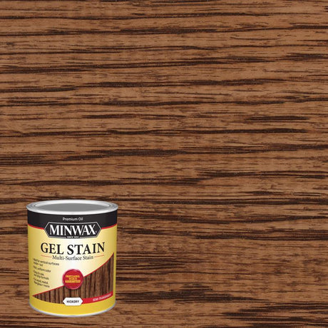 Minwax Semi-Transparent Hickory Oil-Based Gel Stain 1 qt