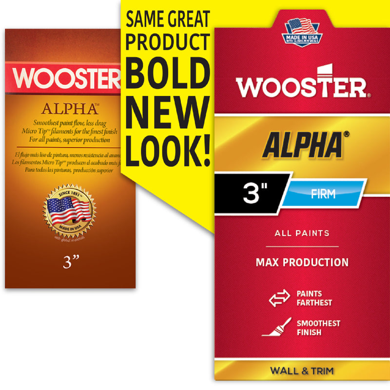 Wooster Alpha 3 in. Flat Varnish Brush