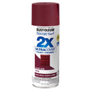 Rust-Oleum Painter's Touch 2X Ultra Cover Satin Claret Wine Paint+Primer Spray Paint 12 oz