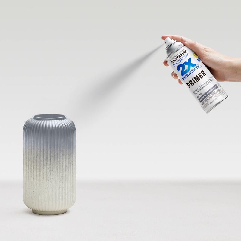 Rust-Oleum Painter's Touch 2X Ultra Cover Flat Gray Paint+Primer Spray Paint 12 oz