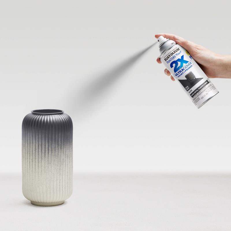 Rust-Oleum Painter's Touch 2X Ultra Cover Gloss Dark Gray Paint+Primer Spray Paint 12 oz